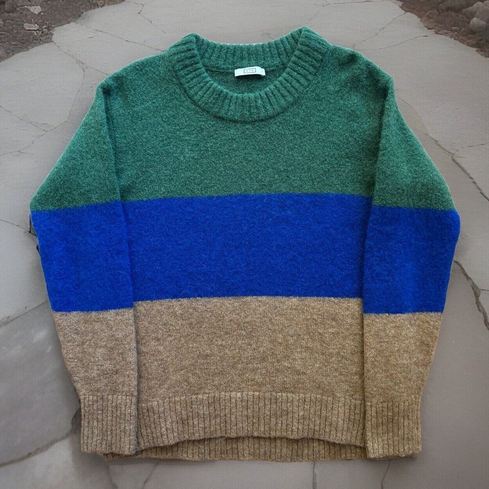 AYR Kickback Sweater Women's Small Multicolor Wool Glam Boho Party Outdoors